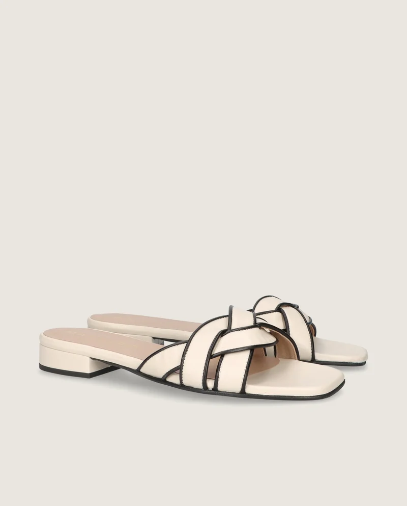 Sandalias Eva Blancos Piel