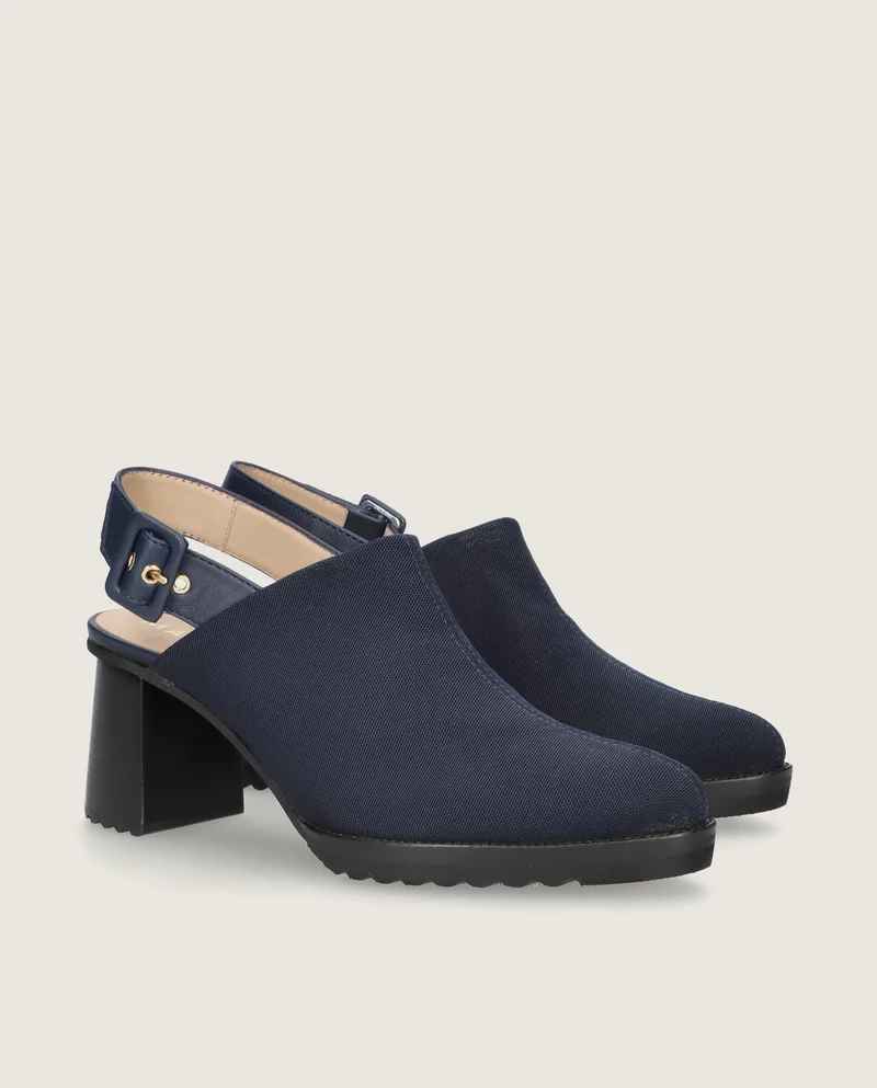 Mules Julie Azules Tejidos