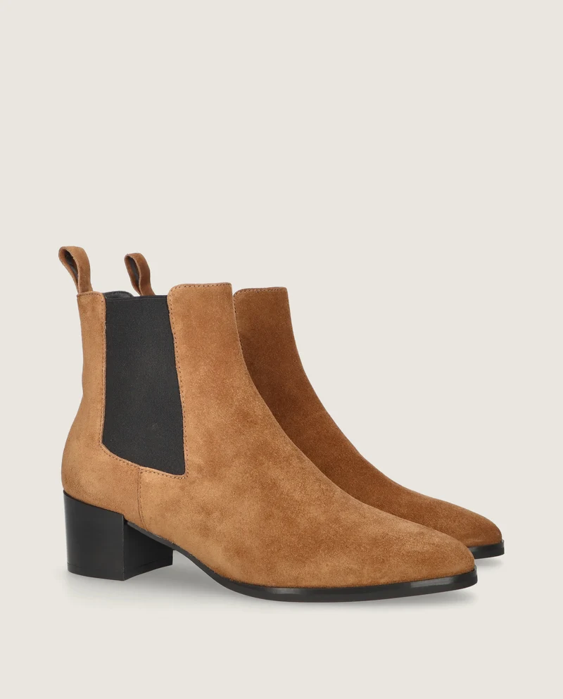 Botines Sharon Marrones Ante