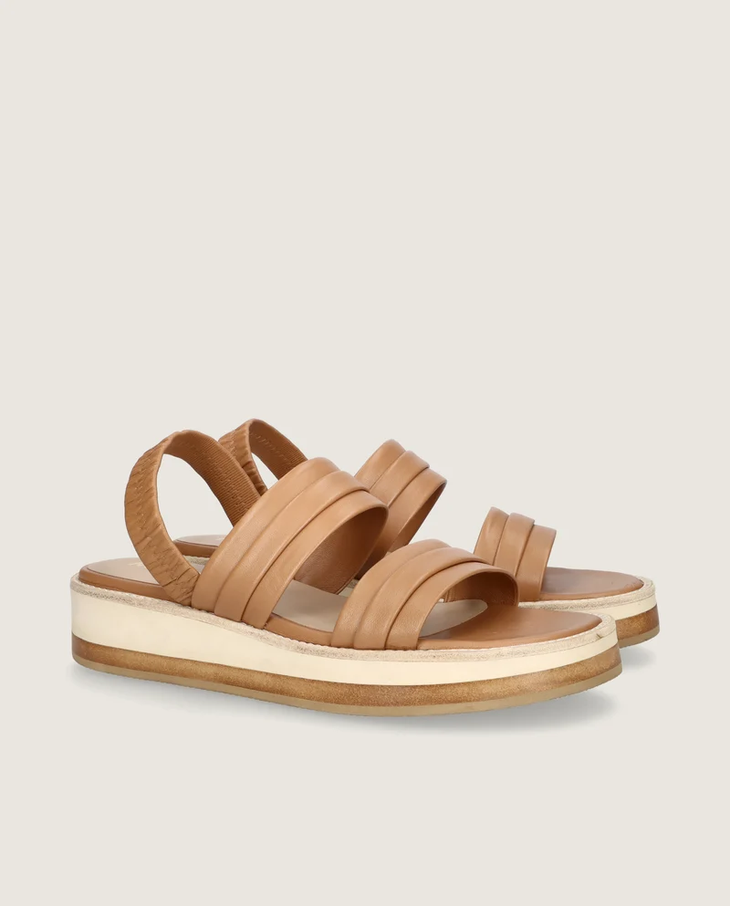 Sandalias Lygia Marrones Piel