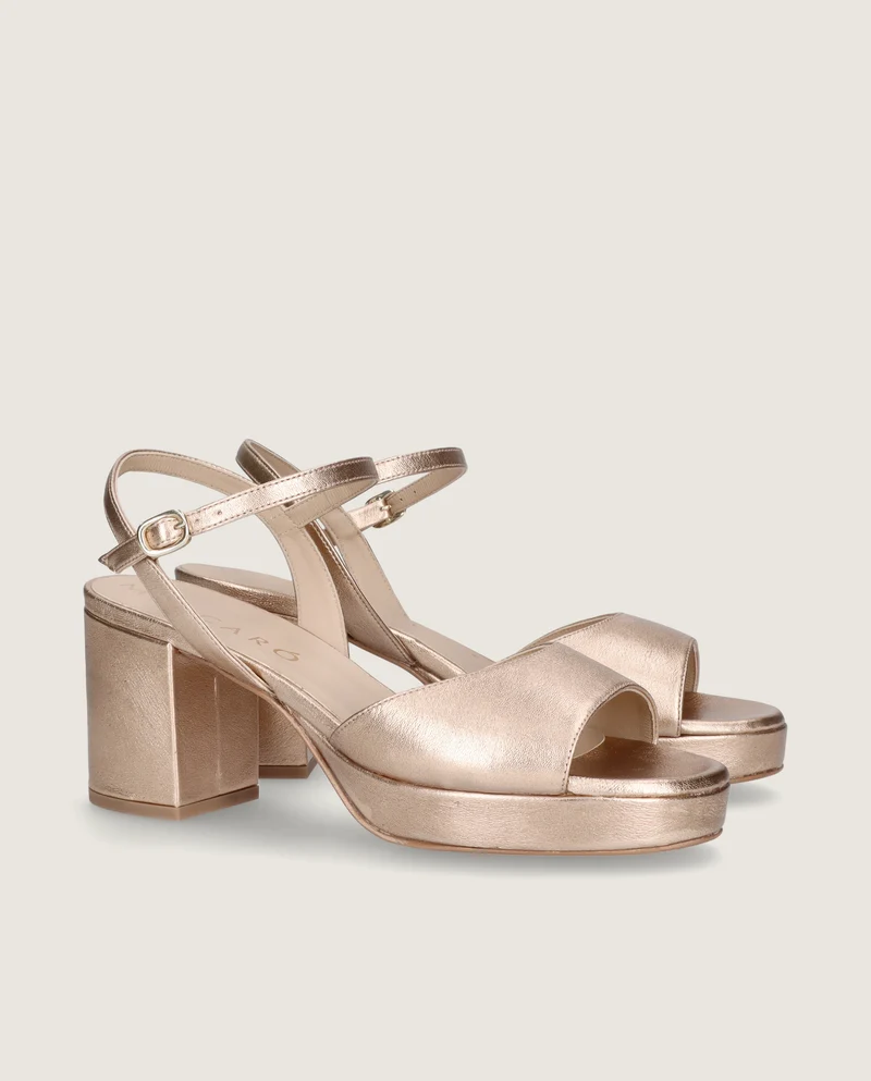Sandalias Mae Dorados Pieles metalizadas