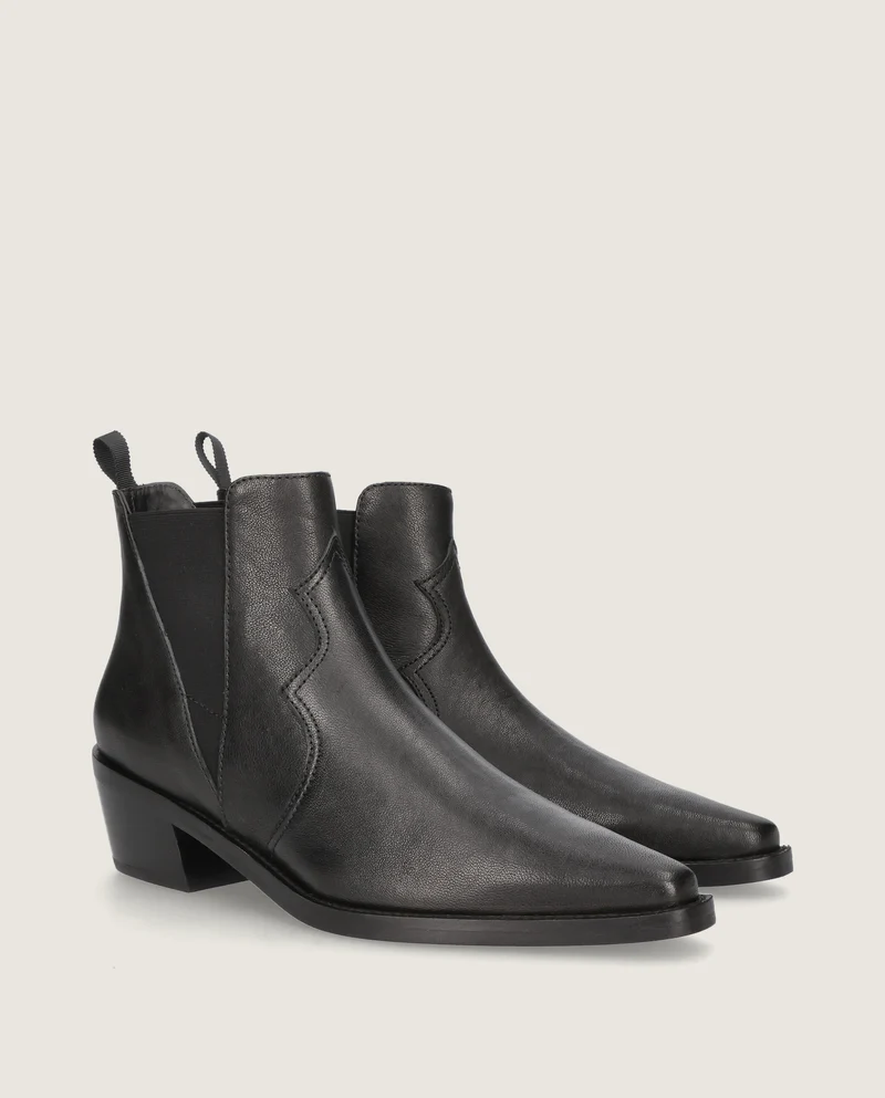 Botines Nashville Negros Piel