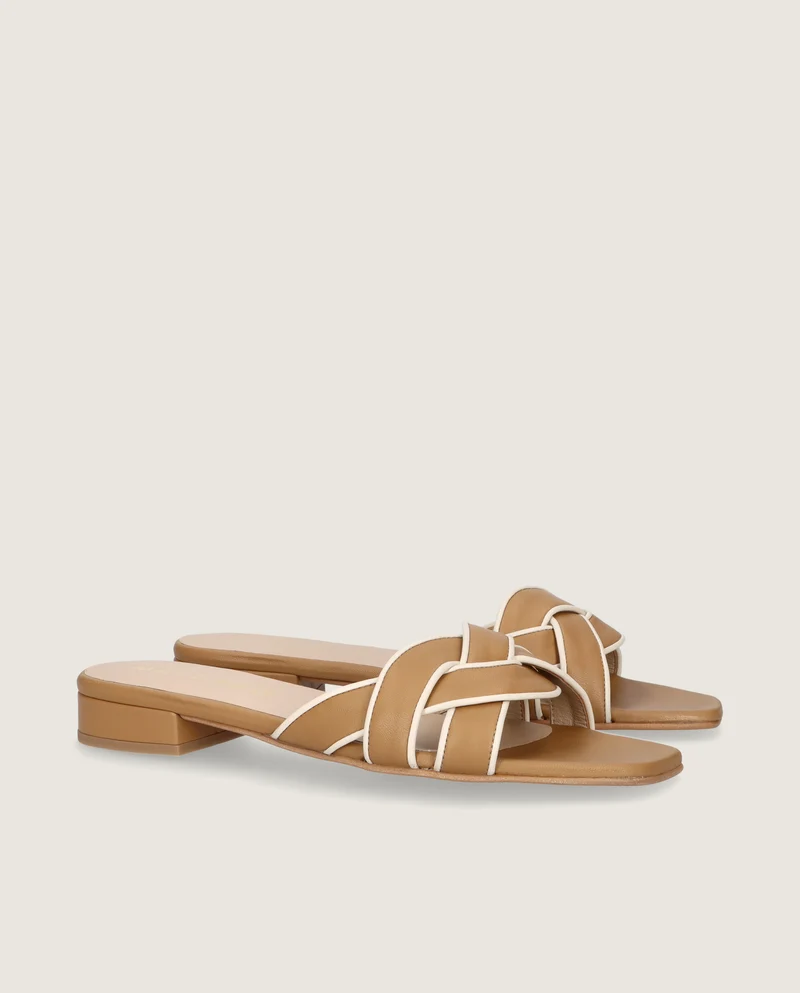 Sandalias Eva Marrones Piel