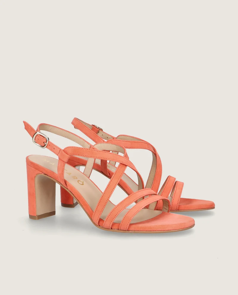Sandalias Maria Naranjas Ante