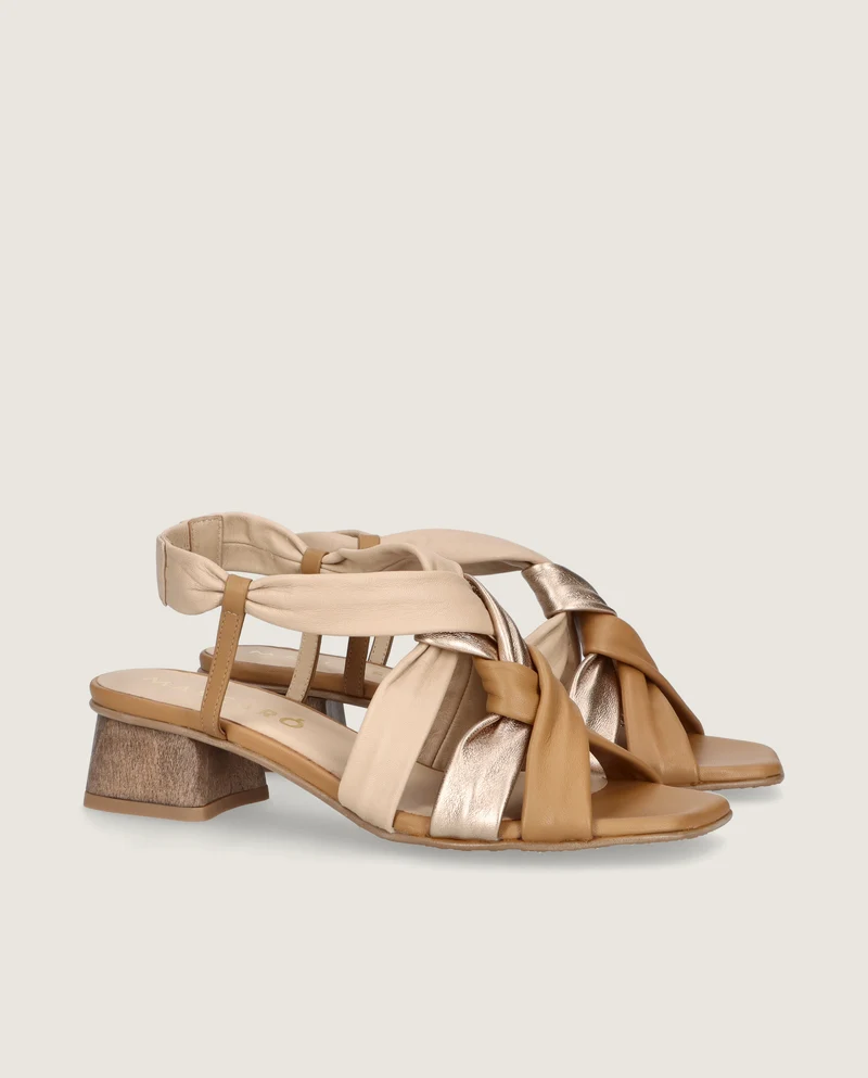 Sandalias Cannes Marrones Piel