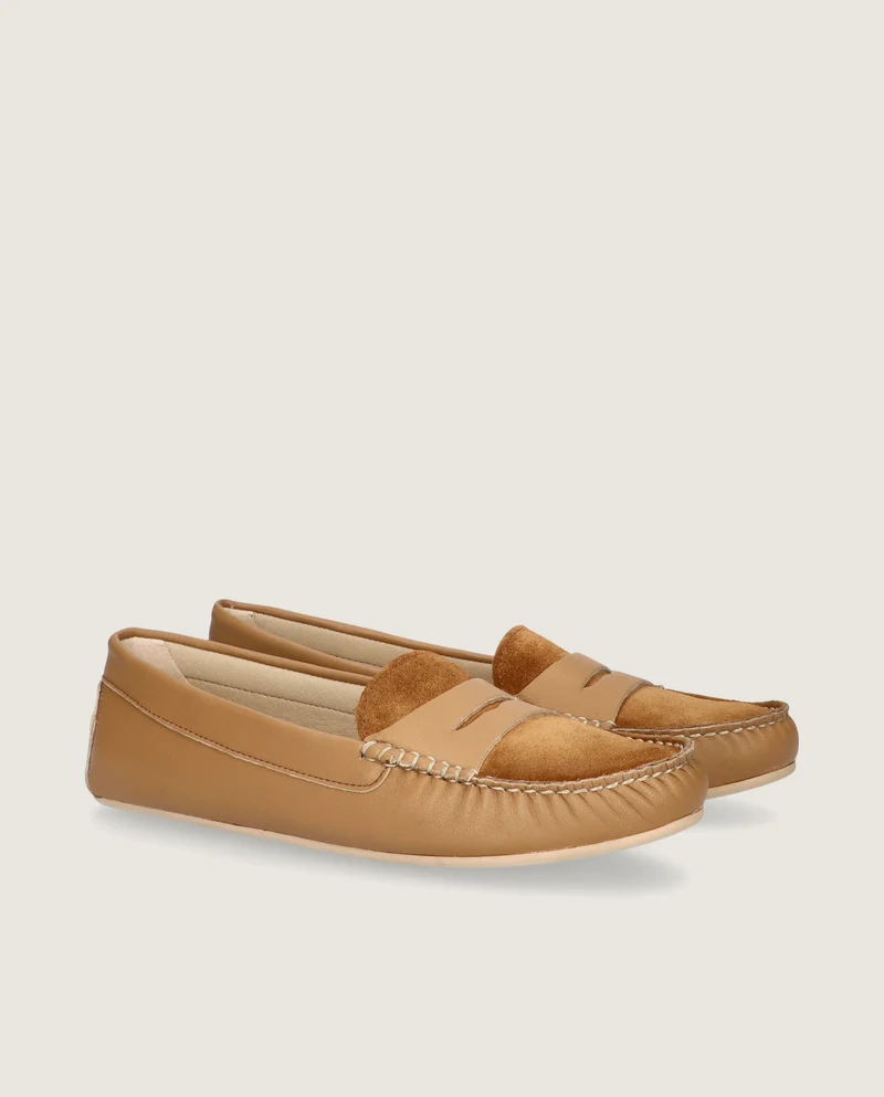 Mocasines Josephine Marrones Piel