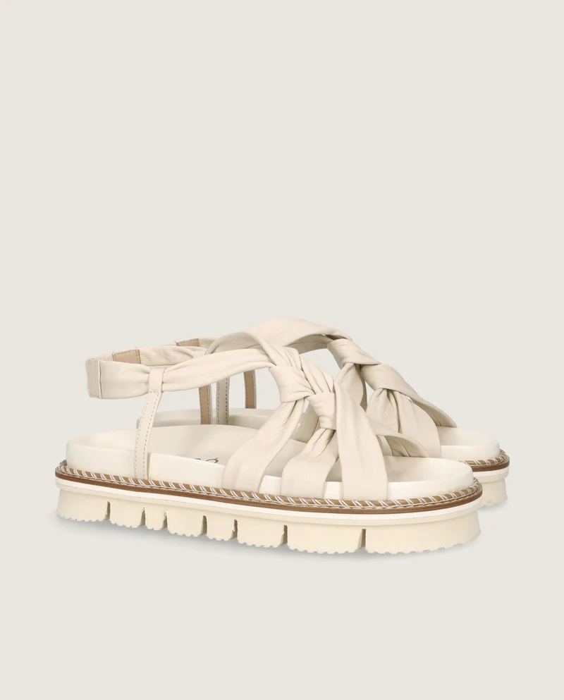Sandalias Ivy Blancos Piel