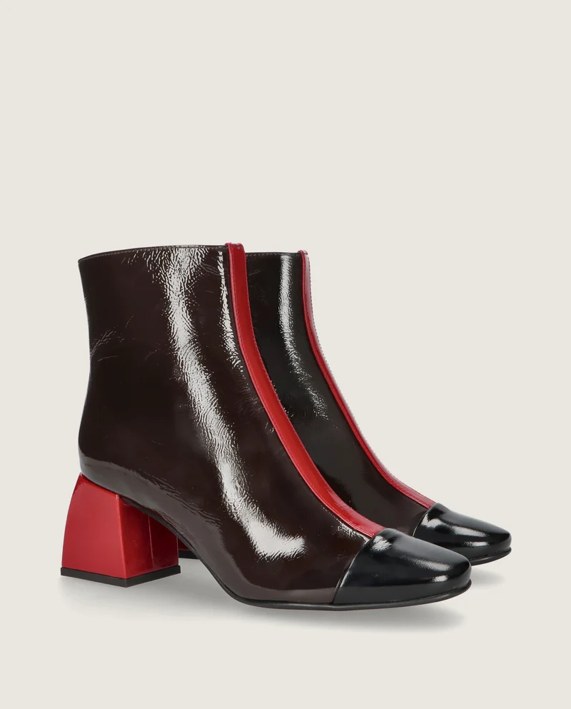 Botines Freja Marrones Charol