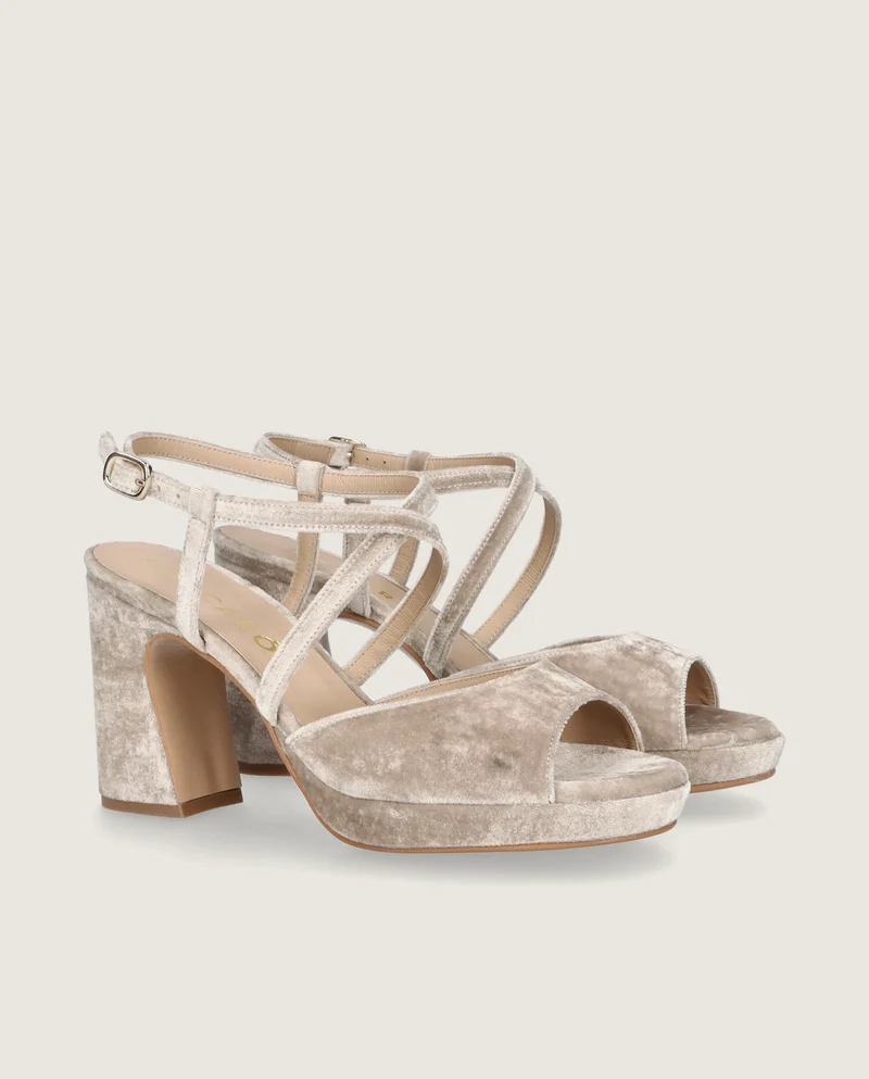 Sandalias Mary Beiges Tejidos