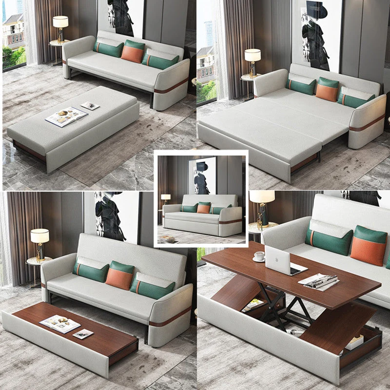 Sofá cama multifunción con mesa de centro eléctrica elevable