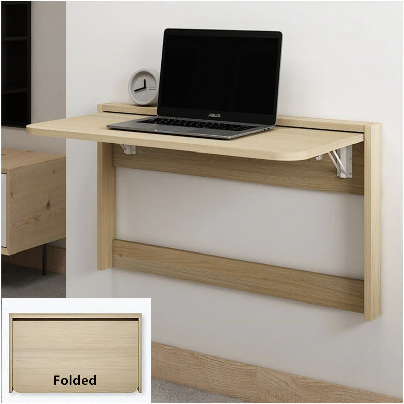 Mesa plegable montada en la pared que ahorra espacio