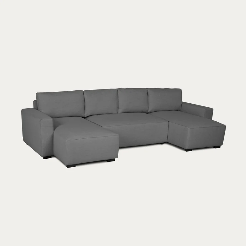 Sofá-Cama Panorâmico 5 Lugares com 2 Chaise Longue - Jordan