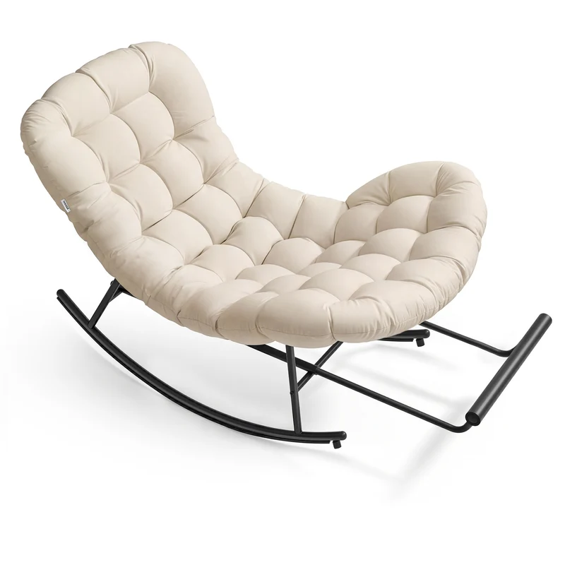 Silla Mecedora con Reposapiés Extraíble