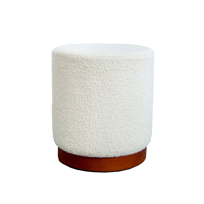 Puf Boucle Velvet - Piano - blanquecino - Teca