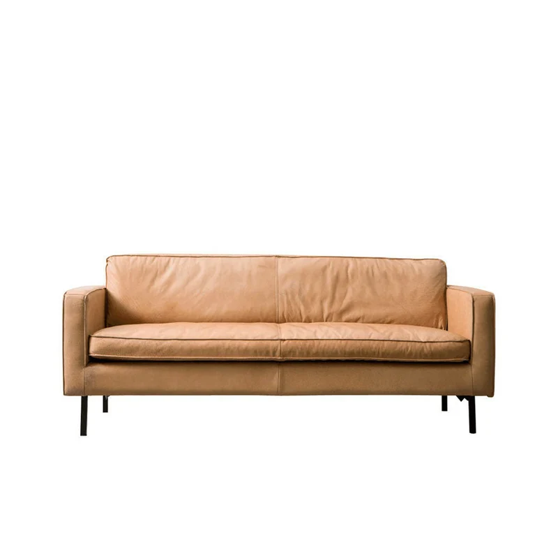 Sillón - Gordon - Cuero - Coñac - 2,5 plazas