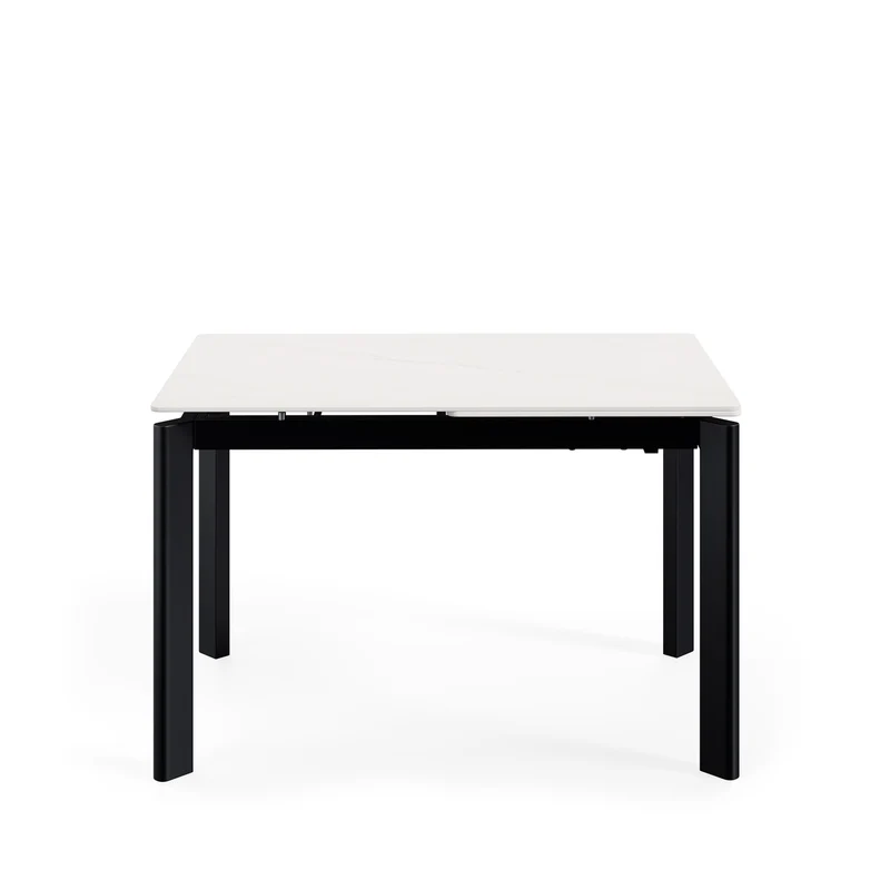 Mesa de comedor Constance Creta y negro 140 cm