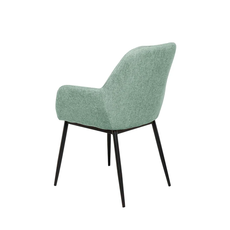 Silla Isabella menta con patas negras