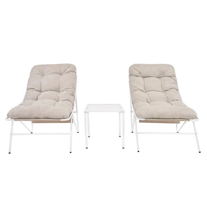 Conjunto de Jardín de 3 Piezas – Crema