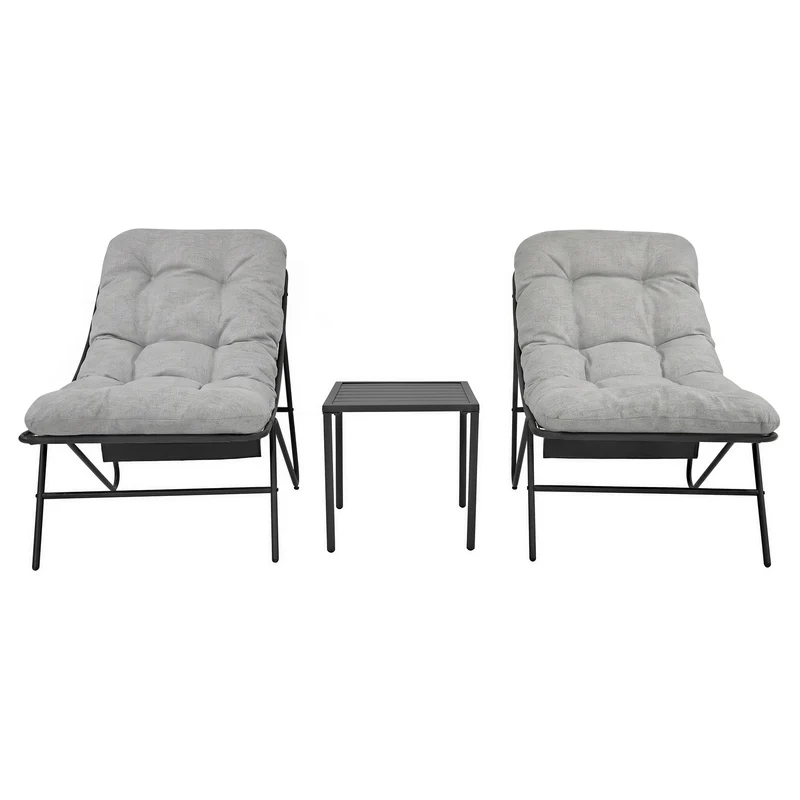 Conjunto de Jardín de 3 Piezas – Gris