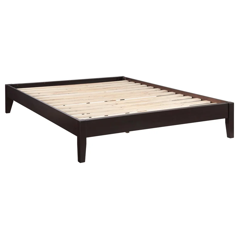 Coaster Furniture Hounslow 300555KE Eastern King Universal Platform Bed - Cappuccino