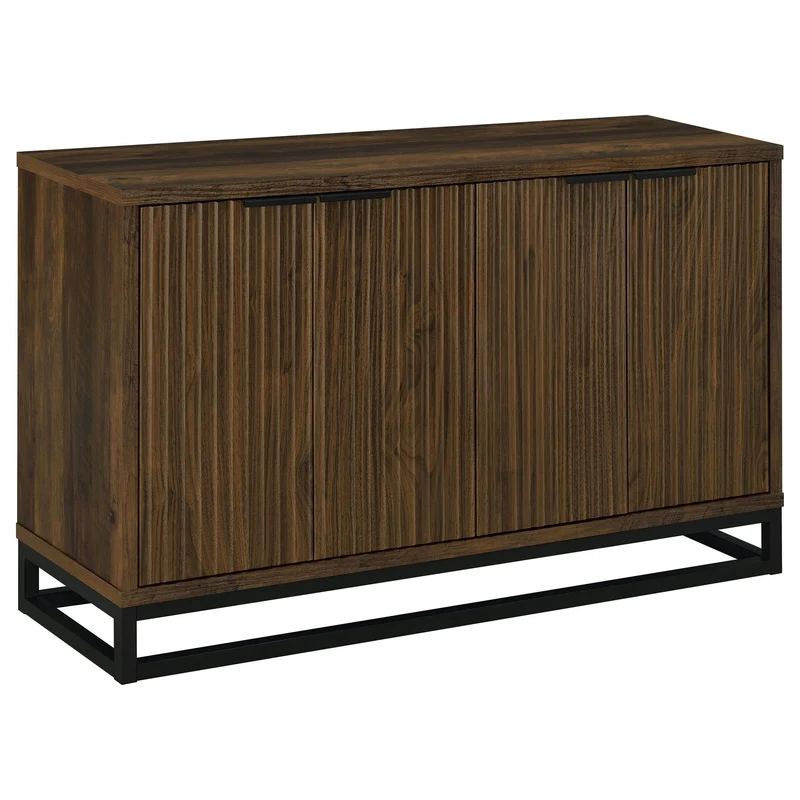 Coaster Furniture Ryatt 950393 4-door Engineered Wood Accent Cabinet - Dark Pine