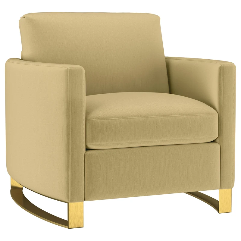 Coaster Furniture Corliss 508826 Upholstered Curved Track Arm Chair - Camel