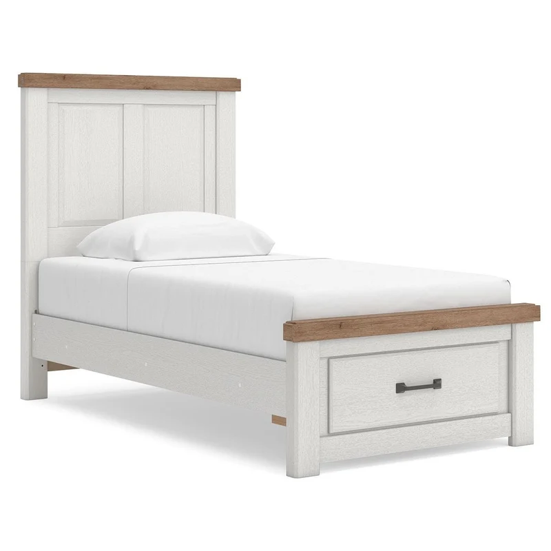 Signature Design by Ashley Savonport Twin Panel Bed with Storage B100-11/B4615-52S/B4615-53/B4615-89