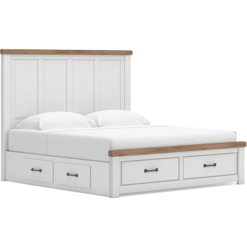 Signature Design by Ashley Savonport King Panel Bed with Storage B100-14/B4615-56S/B4615-58/B4615-95