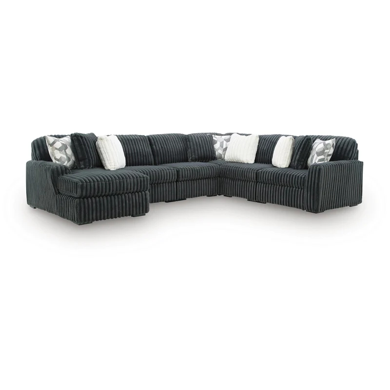 Signature Design by Ashley Midnight-Madness Fabric 6 pc Sectional 9810516/9810565/9810577/9810546/9810546/9810546