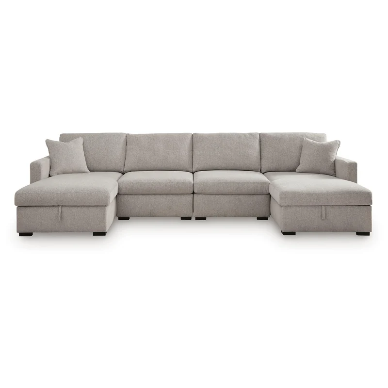 Benchcraft ModMax Luxe Fabric 4 pc Sectional 6860516S/6860517S/6860546/6860546