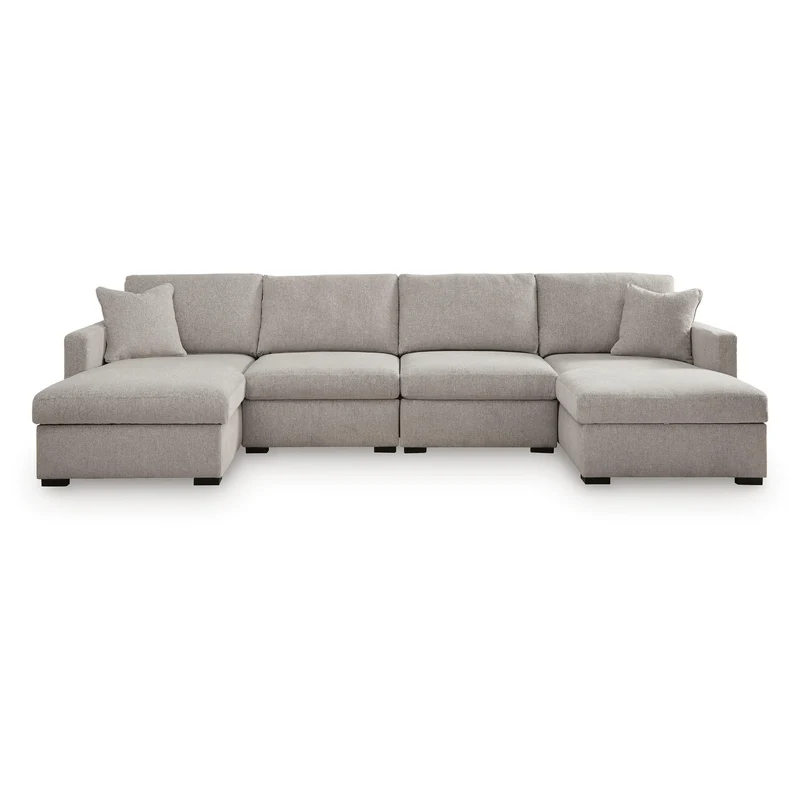 Benchcraft ModMax Luxe Fabric 4 pc Sectional 6860516/6860517/6860546/6860546