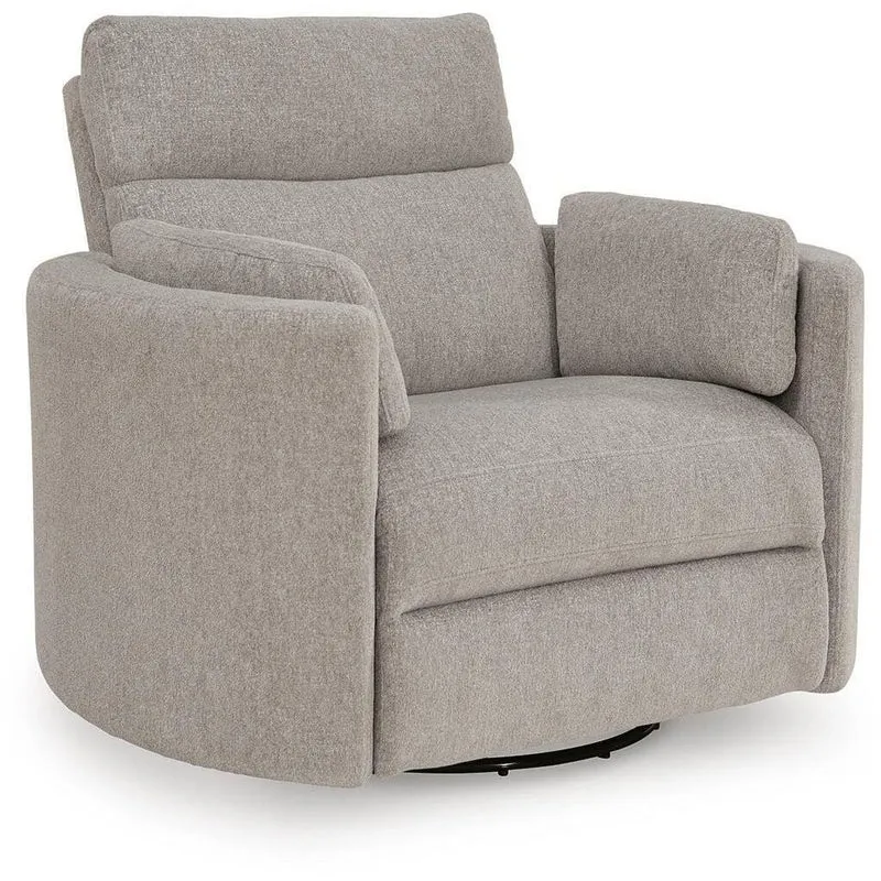 Benchcraft ModMax Luxe Power Swivel Glider Fabric Recliner 6860561P