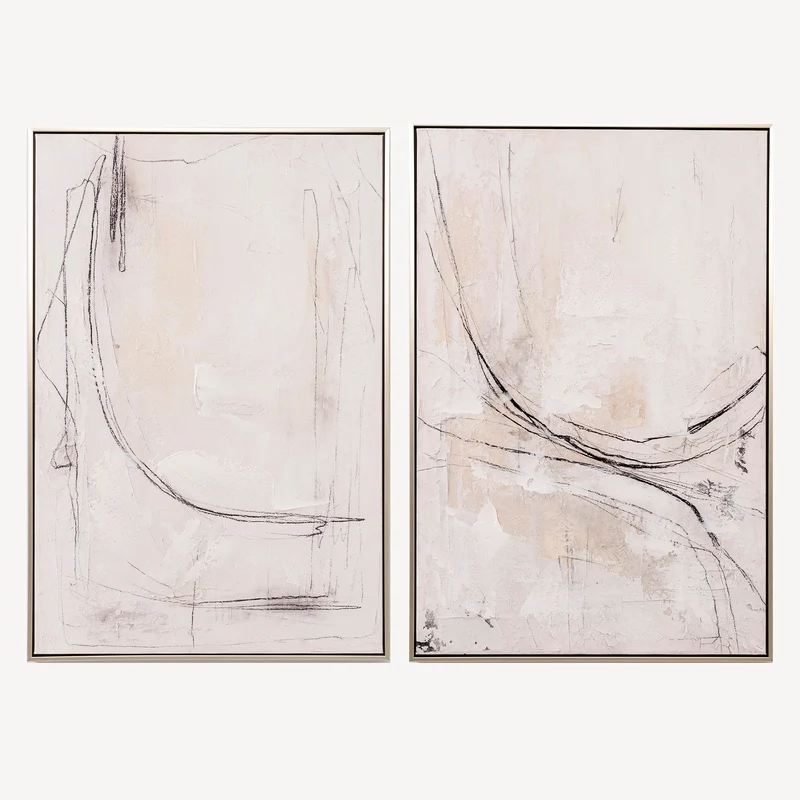Set 2 Cuadros Marble 60x90cm