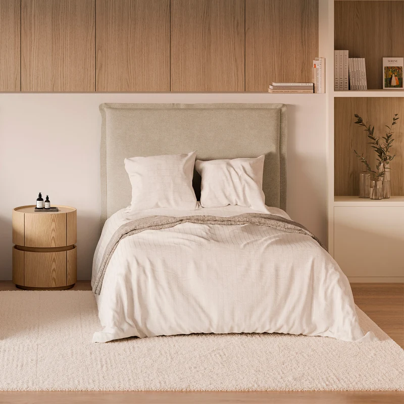 Cabezal Abrego 90 Tapizado Beige