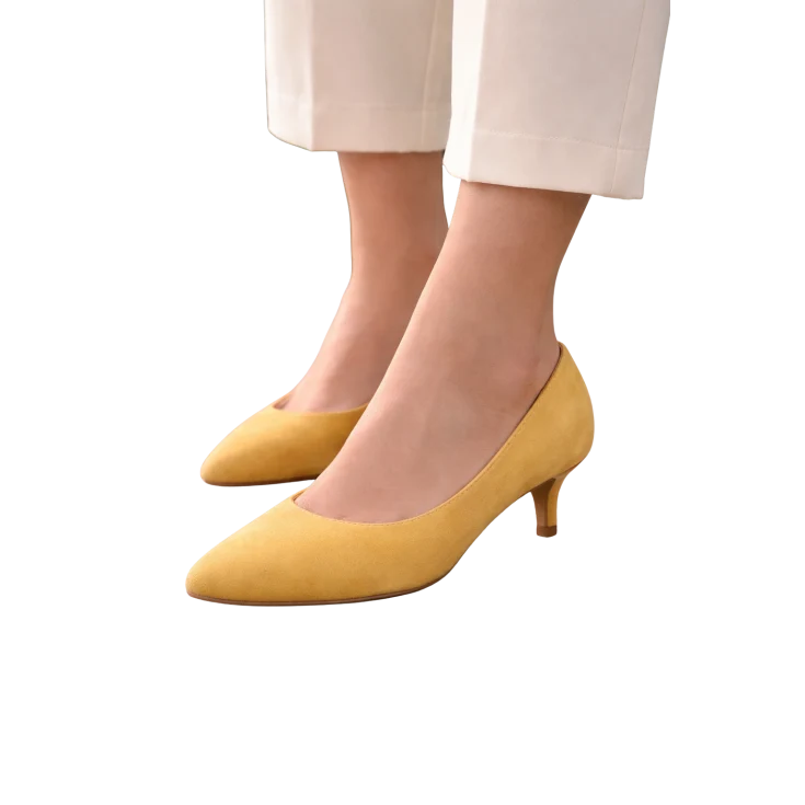 MUJER ZAPATO DE SALON CELESTIA MUSTARD