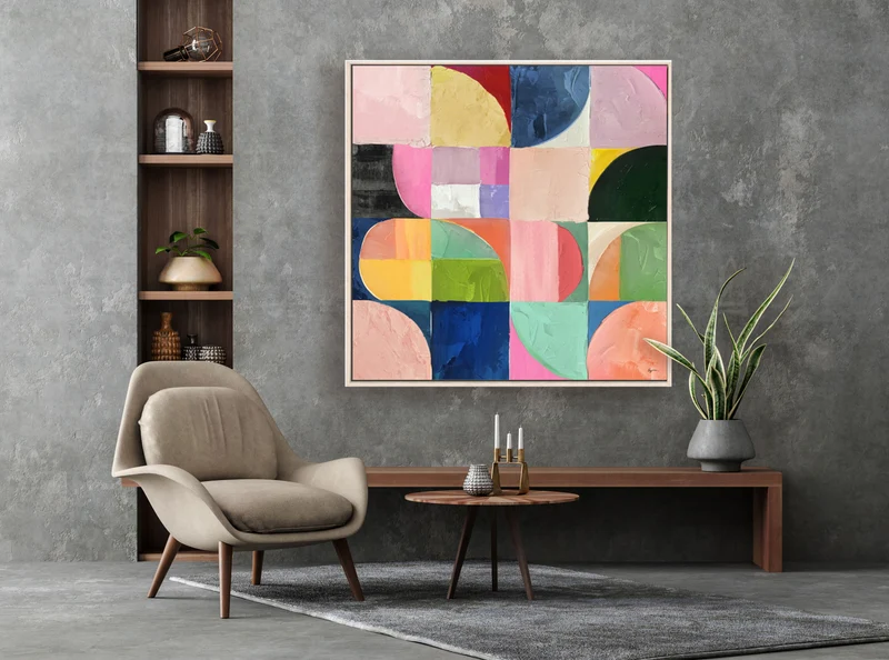 Cuadro Bauhaus 120x120cm