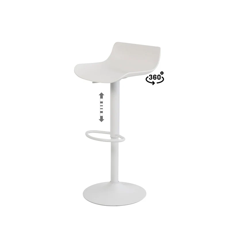 Taburete Bajo Blade Blanco