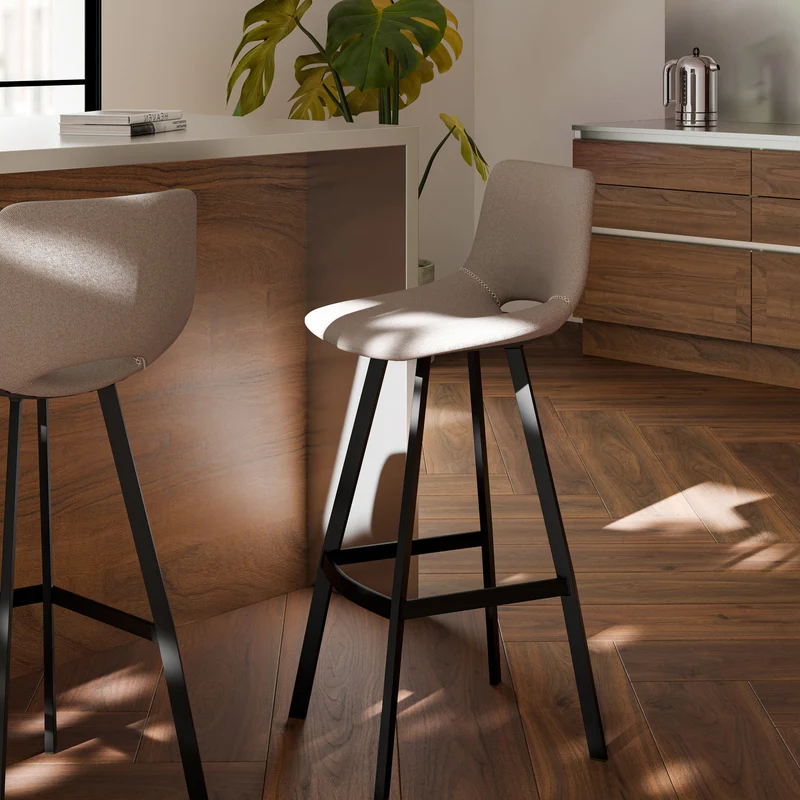 Taburete Bajo Aston Taupe