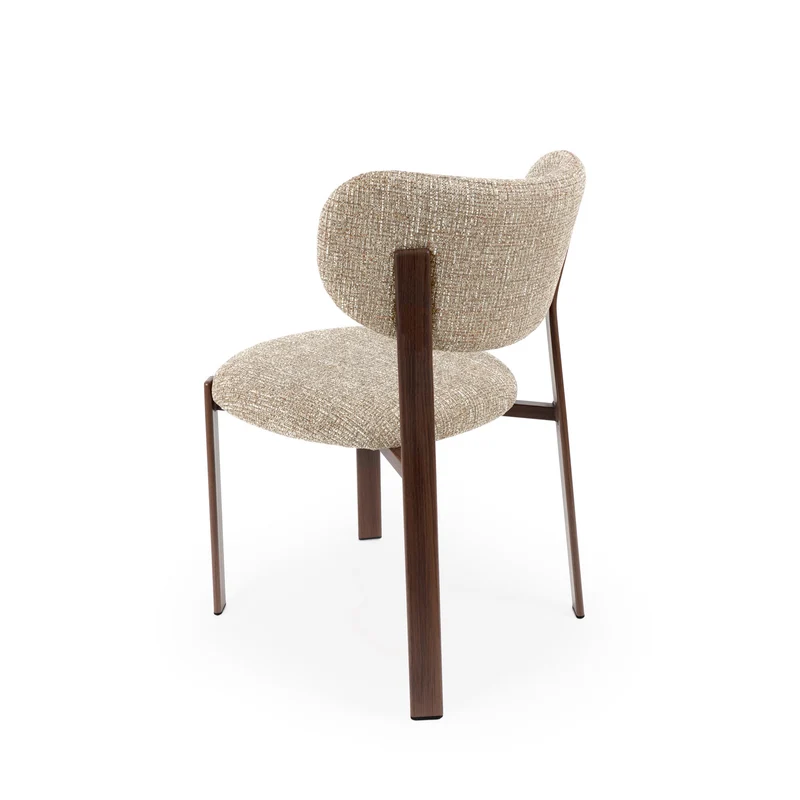 Silla Rumi Taupe Nogal