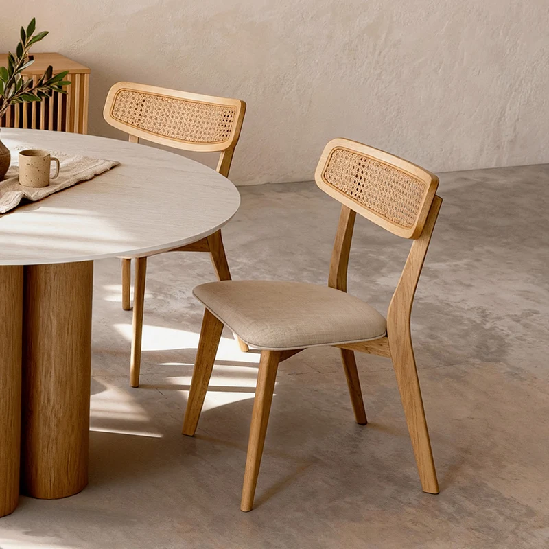 Silla Shirley Beige con Patas de madera