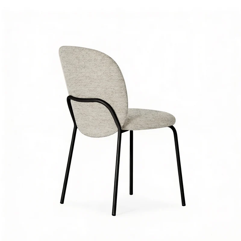 Silla Riona gris con patas negras