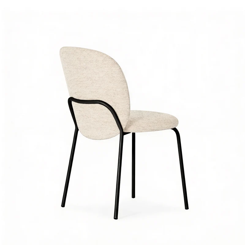 Silla Riona beige con patas negras