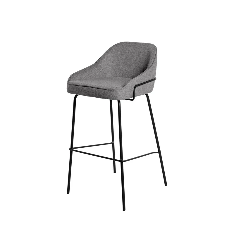 Taburete Bajo Louis Gris