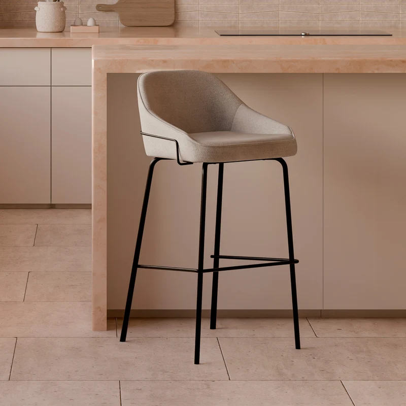 Taburete Bajo Louis Taupe