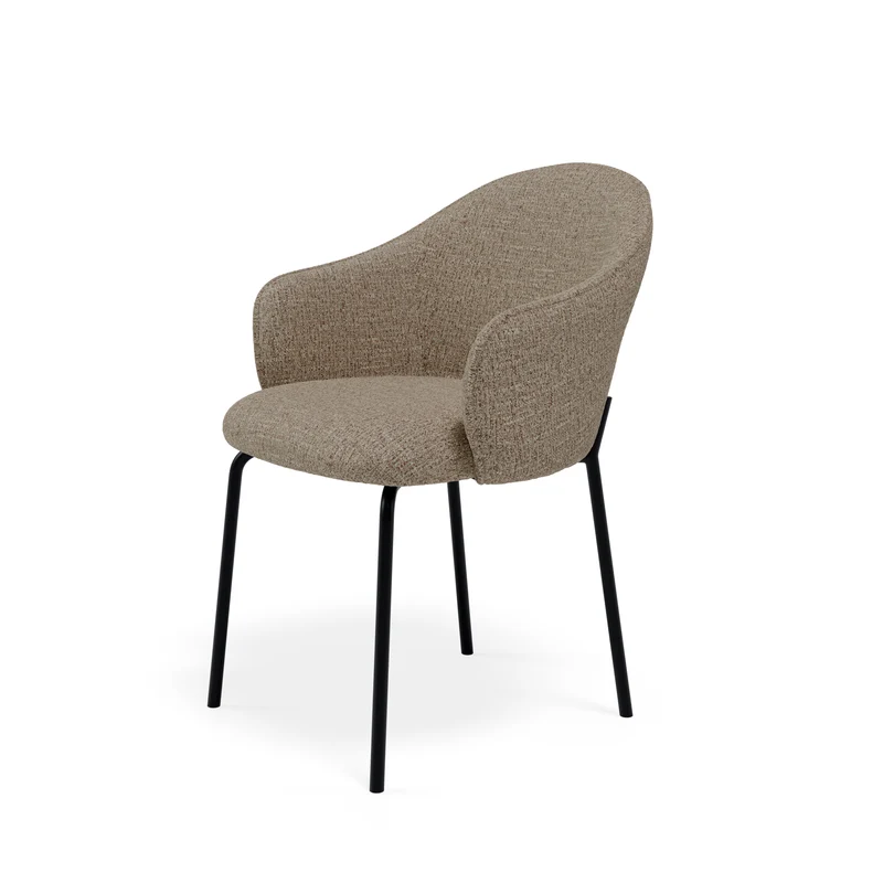 Silla Mirabella Taupe con Patas negras