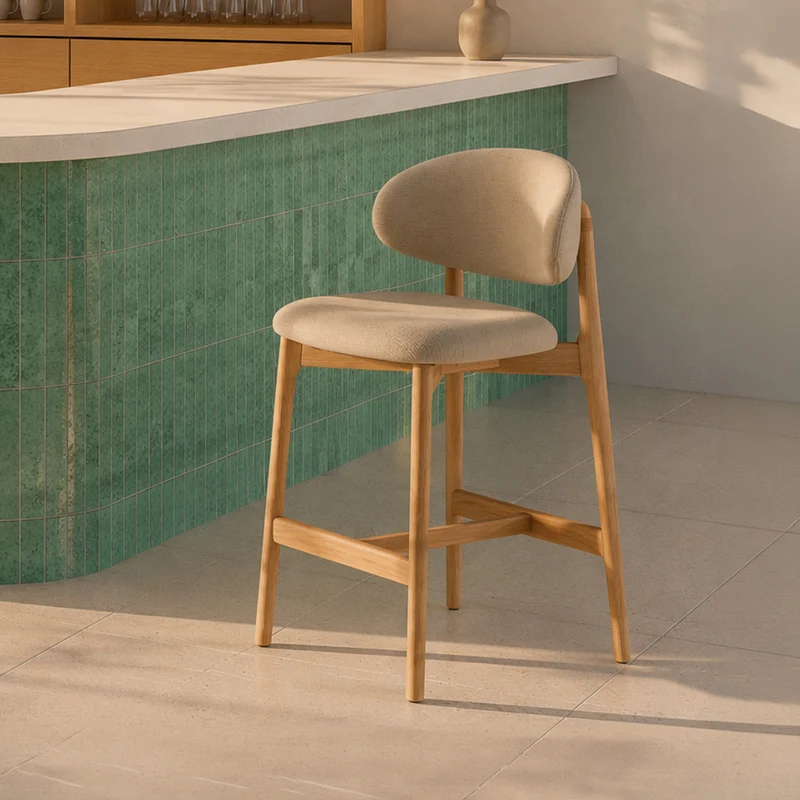Taburete Alto Renzo Beige