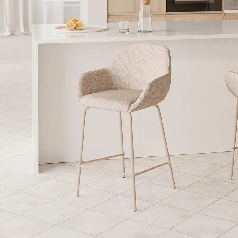 Taburete Bajo Jacob Beige