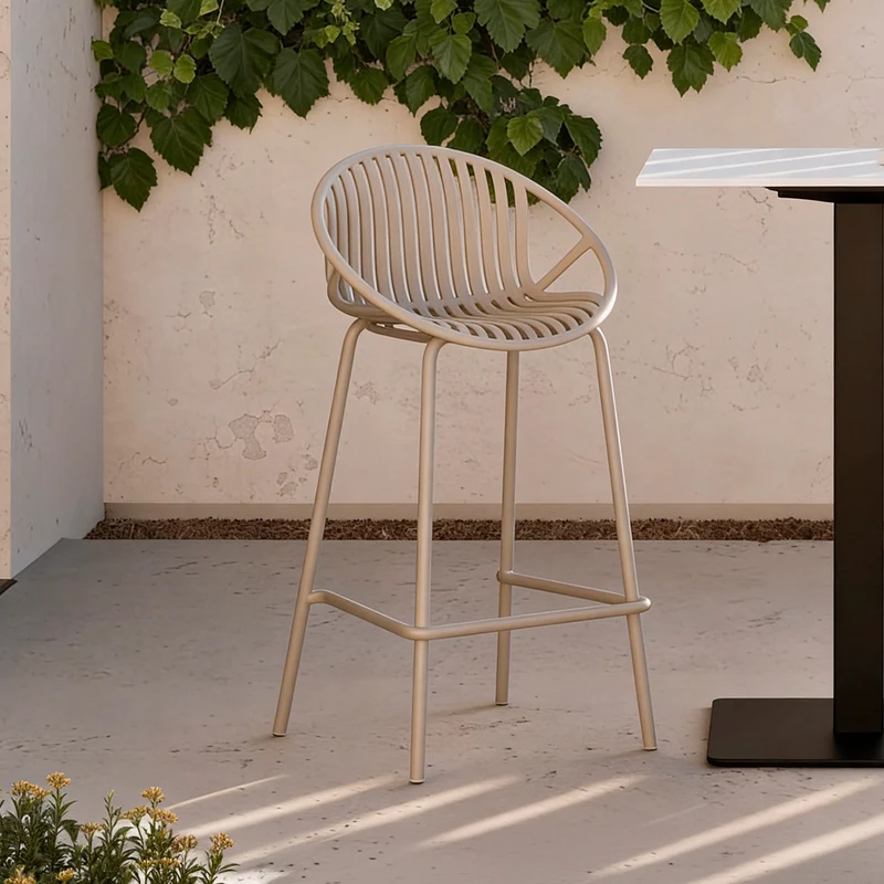 Taburete Bajo Tristan Beige