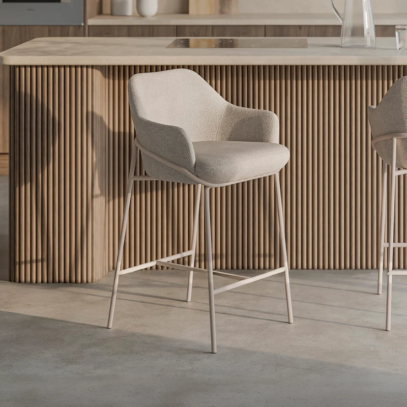 Taburete Bajo Thomas Beige