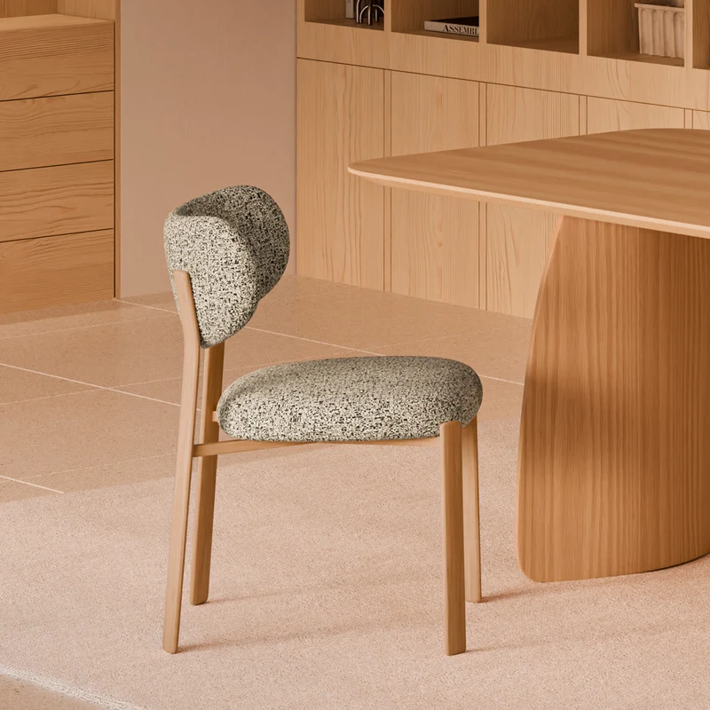 Silla Rumi Verde con Patas de madera